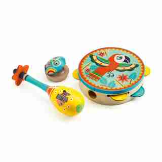 Animambo - Set tambourine, maracas, castanet
