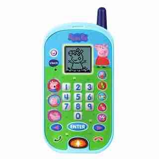 VTECH® PEPPA PIG LET'S CHAT LEARNING PHONE™ WITH EDUCATIONAL GAMES, VOICE MESSAGES, RINGTONES - ENGLISH