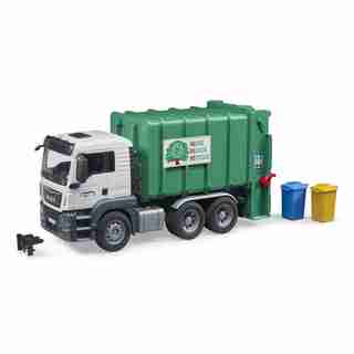Camion poubelle à chargement arrière MAN TGS, vert