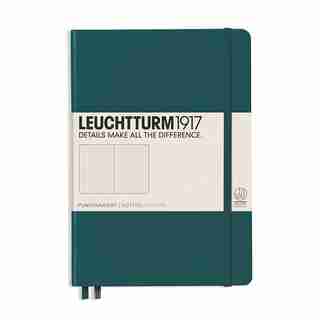 MEDIUM A5 DOTTED JOURNAL, PACIFIC GREEN