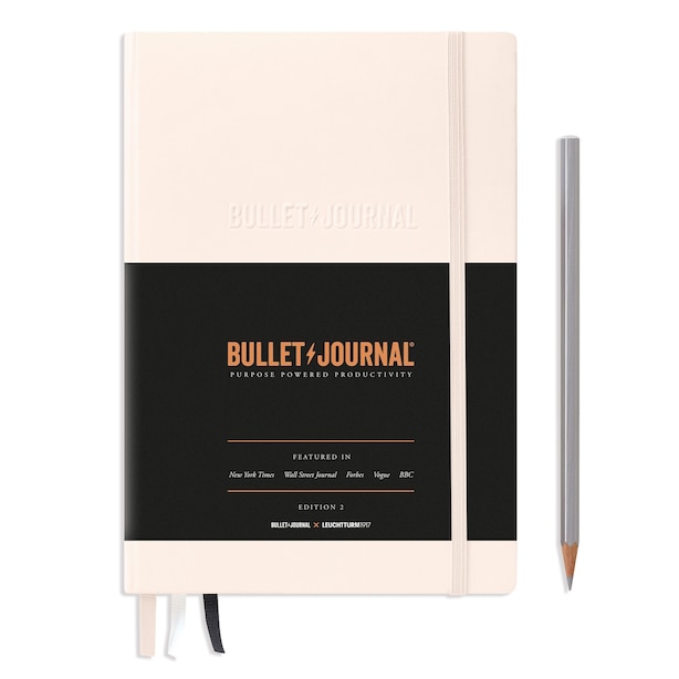 OFFICIAL BULLET JOURNAL EDITION 2, DOTTED MEDIUM A5, BLUSH