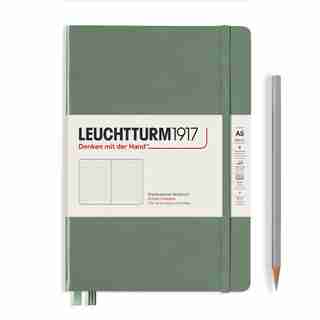 Notebook Medium (A5), Hardcover, 251 numbered pages, Olive, dotted