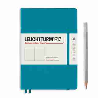 Notebook Medium (A5), Hardcover, 251 numbered pages, Ocean, dotted