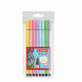 STABILO PEN 68 PASTEL 8MCX