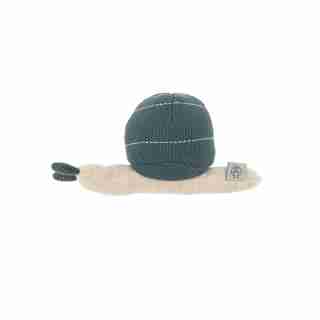 Lassig Garden Explorer Rattle and Crinkle Toy Snail Blue