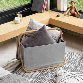 GATSBY STORAGE BASKET, CHARCOAL