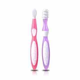 Kidsme Mon premier ensemble de brosses à dents (rose et lavande)