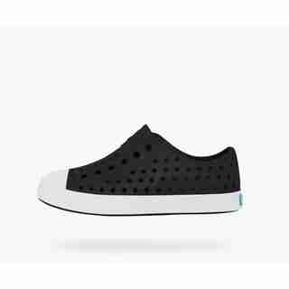 Chaussures Jefferson Enfant, Noir Éclair/Blanc Coquille