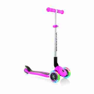 Primo Foldable Scooter with Lights - Neon Pink
