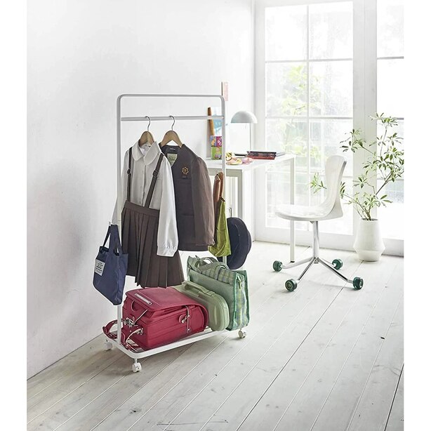 Rolling Coat Rack, White by Yamazaki Home Gifts www.chapters.indigo.ca