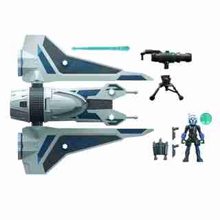 Star Wars Mission Fleet, Gauntlet Starfighter, Siège de chasseur stellaire, figurine Bo-Katan de 6 cm et véhicule, pour enfants, dès 4 ans