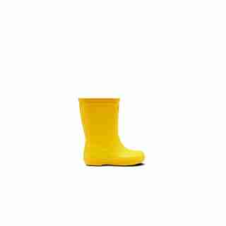 Premières Bottes En Caoutchouc Classiques Original Pour Enfant, Jaune