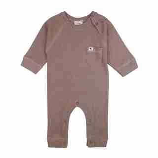 Rib Playsuit Stone 3-6 Months