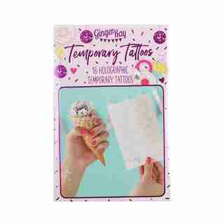 Ginger Ray Good Vibes Tattoos - Iridescent - Set of 16