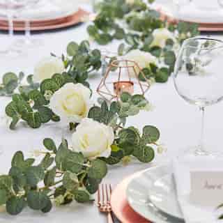BOTANIC WEDDING - GUIRLANDE D'EUCALYPTUS AVEC FLEURS