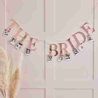 BUNTING, BUNTING DE PEG DE LA MÉRIEUR, Rose Gold