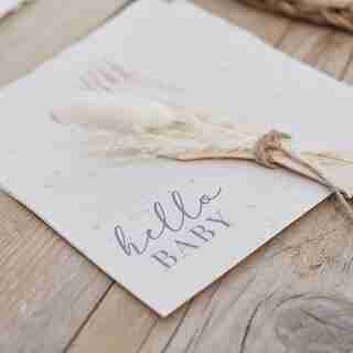 Serviettes papier Eco, Hello Baby Cloud et Speckle, Crème et gris