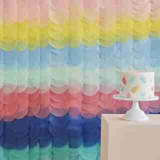 Backdrop, Tissue Paper Discs, Brights
