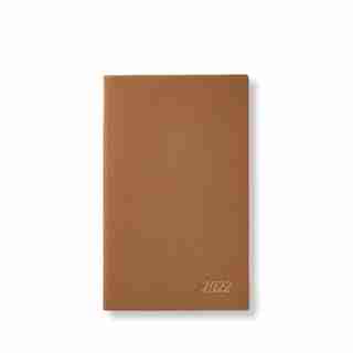 2022 PASTEGRAIN PANAMA LEATHER PLANNER, LIGHT ROSEWOOD