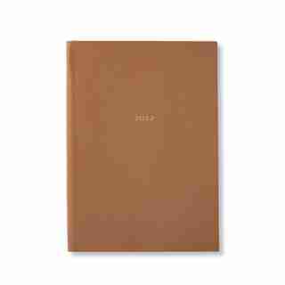 2022 PASTEGRAIN SOHO LEATHER PLANNER, LIGHT ROSEWOOD