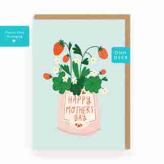 Mother's Day Card Mothers Day Strawberries