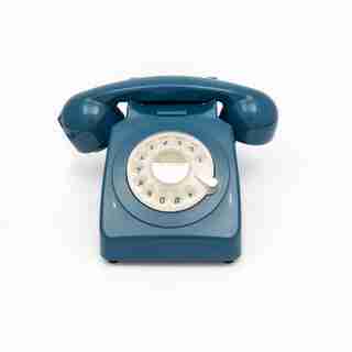Téléphone de bureau à cadran rotatif, Bleu