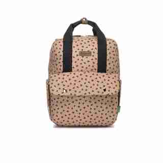 Georgi ECO Convertible Diaper Bag Backpack in Caramel Leopard