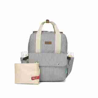 Georgi ECO Convertible Diaper Bag Backpack in Stripe Navy