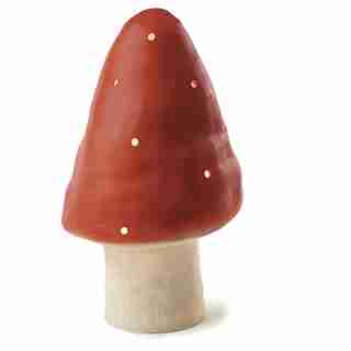 Lamp petit champignon rouge DEL