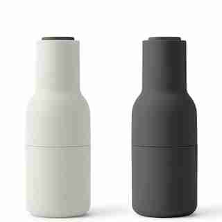 NORM BOTTLE SALT AND PEPPER GRINDERS CARBON / ASH