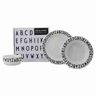 DESIGN LETTERS MELAMINE EAT & LEARN GIFTBOX