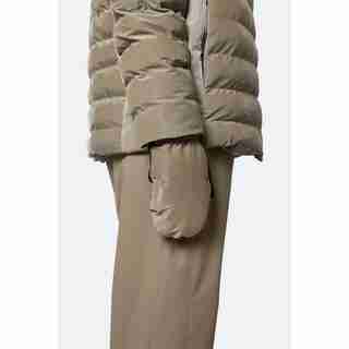 Mittens Quilted, Velvet Taupe Large
