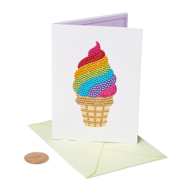 Papyrus Birthday Card (Rainbow Ice Cream) by Papyrus Gifts www