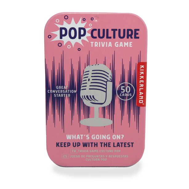 Pop Culture Trivia Game by Kikkerland Toys www.chapters.indigo.ca Pop Culture Trivia Game by Kikkerland Toys www.chapters.indigo.ca
