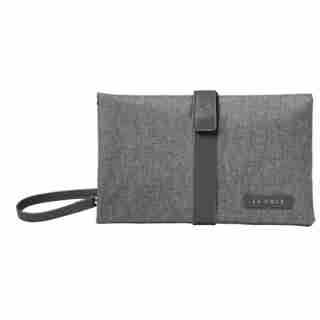 CHANGING CLUTCH, GRAY HEATHER