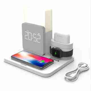 5 IN 1 WIRELESS CHARGING STATION WHITE