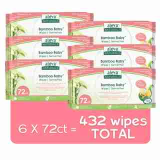 Aleva Naturals® Bamboo Baby® Sensitive Wipes 432-Pack