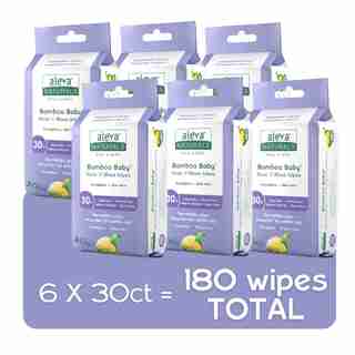 Aleva Naturals® Bamboo Baby® Nose 'N Blows Wipes 180-Pack