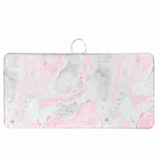 The Pieces™ Quick-Dry and Non-Slip Bath Kneeler Pink Marble (Print Position May Slightly Differ from Image)