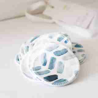Organic Cotton Facial Rounds Watercolour Chevron