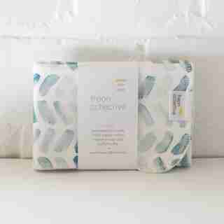 Organic Cotton Face Cloth Watercolour Chevron