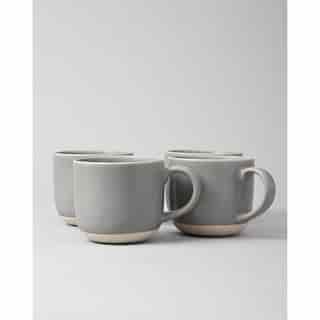 Les tasses, gris tourterelle