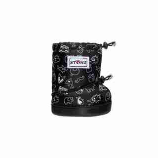 Stonz - Toddler Booties - Stonz Print - Black - Medium