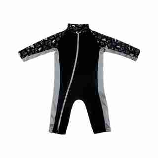 Sun Suit, Black/Stonz Print, 0 to 6M