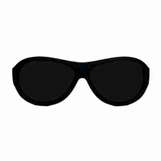 Aviators Matte Black Sunnies, 0 to 2 Years