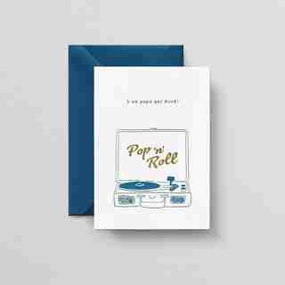 Single greeting card Pop n Roll