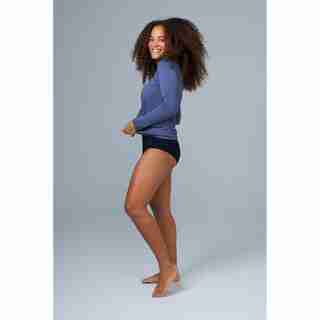 LUCY TENCEL LONG SLEEVE, INDIGO BLUE SMALL