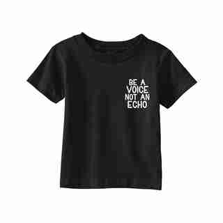 T-SHIRT BE A VOICE NOT AN ECHO BLACK 7 YEARS