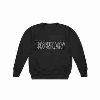 CREWNECK SWEATER LEGENDARY BLACK 3-4 YEARS