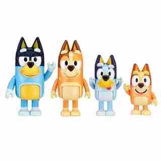 BLUEY FIGURE 4PK - NOUVELLES EXPRESSIONS